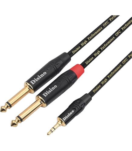 Amazon | DISINO 1/8 - 1/4 ステレオケーブル 高耐久 3.5mm ミニ